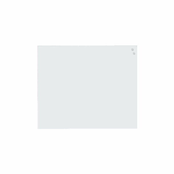 60 x 50 cm. PURE White Magnetisk Stænkplade