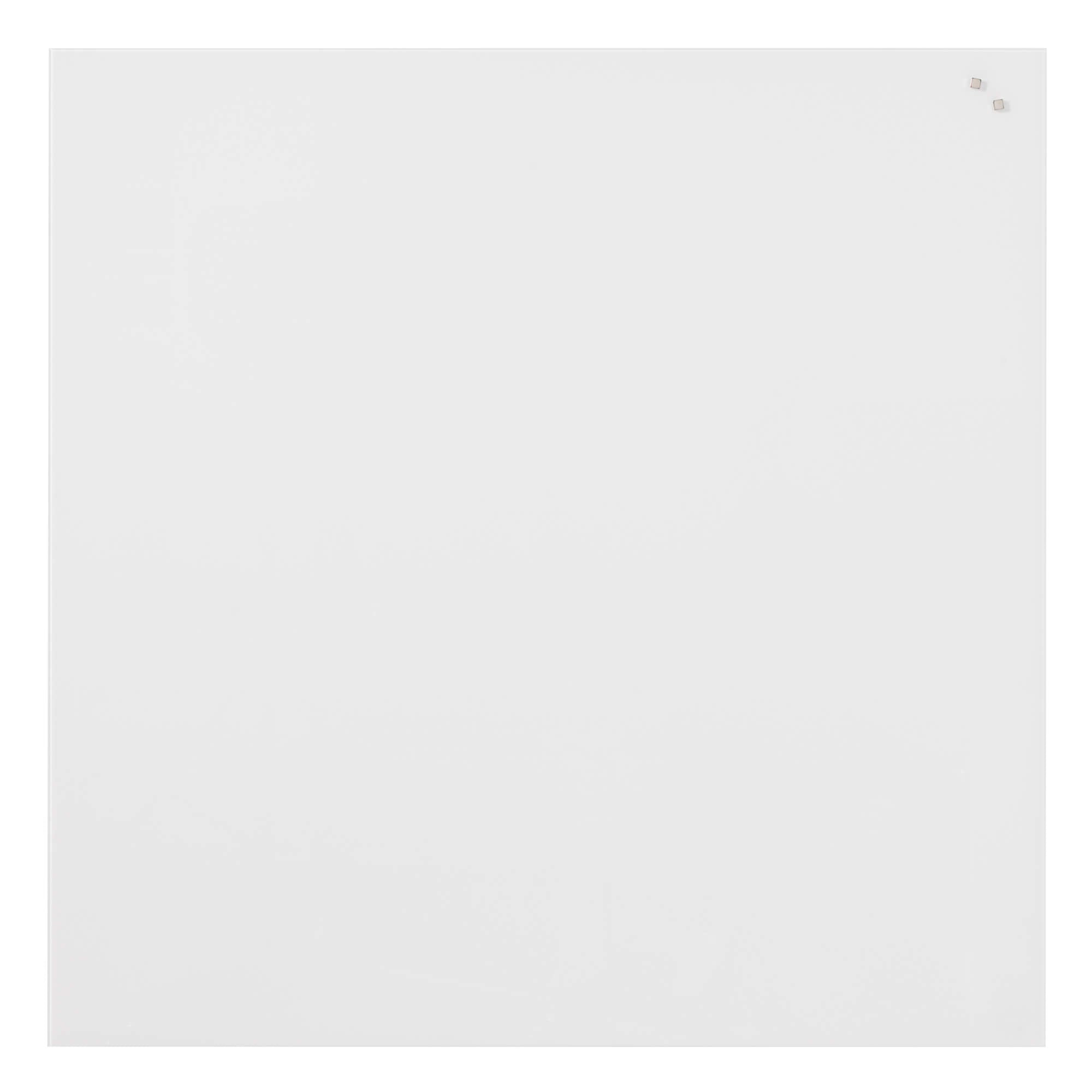 100 x 100 cm. PURE White Magnetisk glastavle