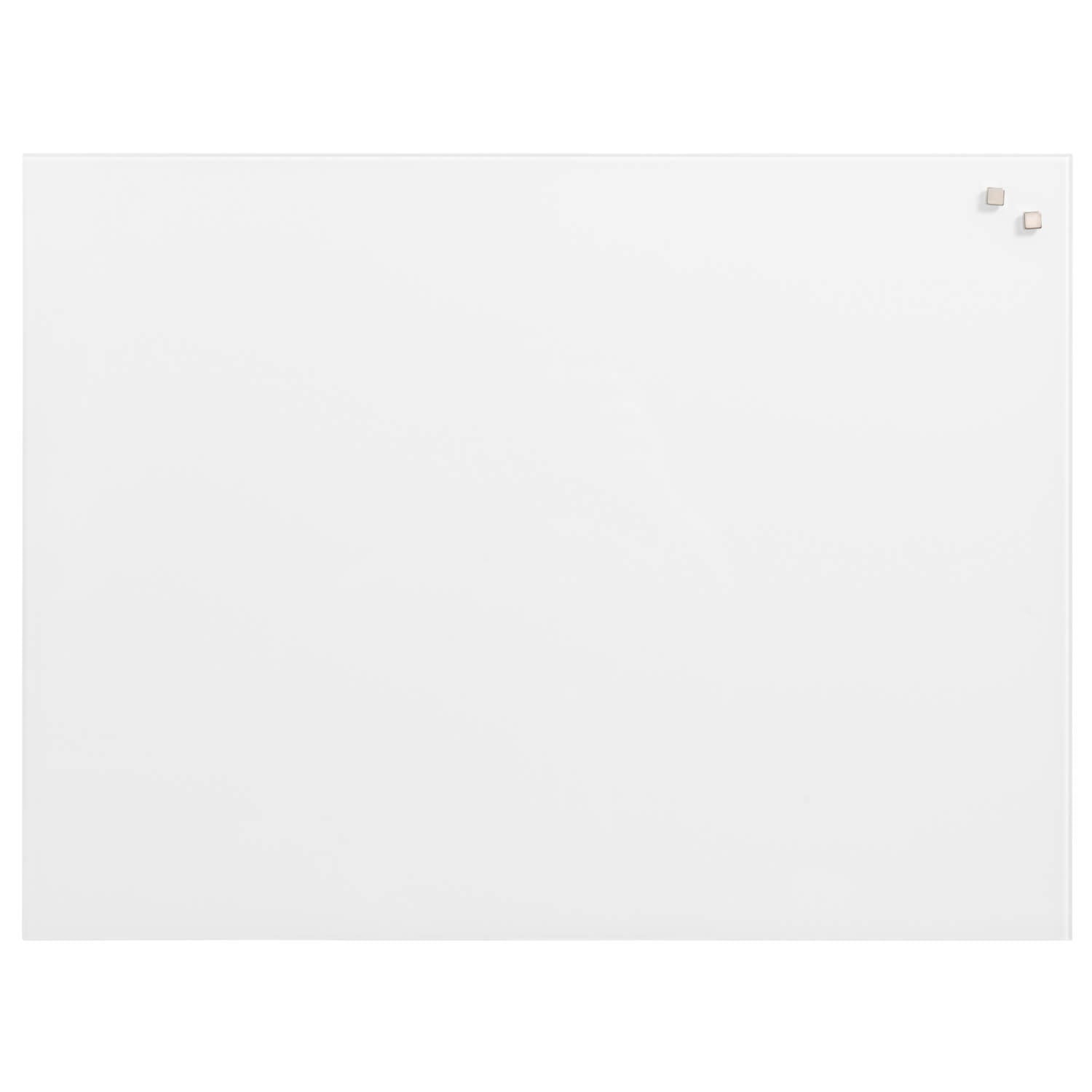 60 x 45 cm. PURE White Magnetisk Glastavle