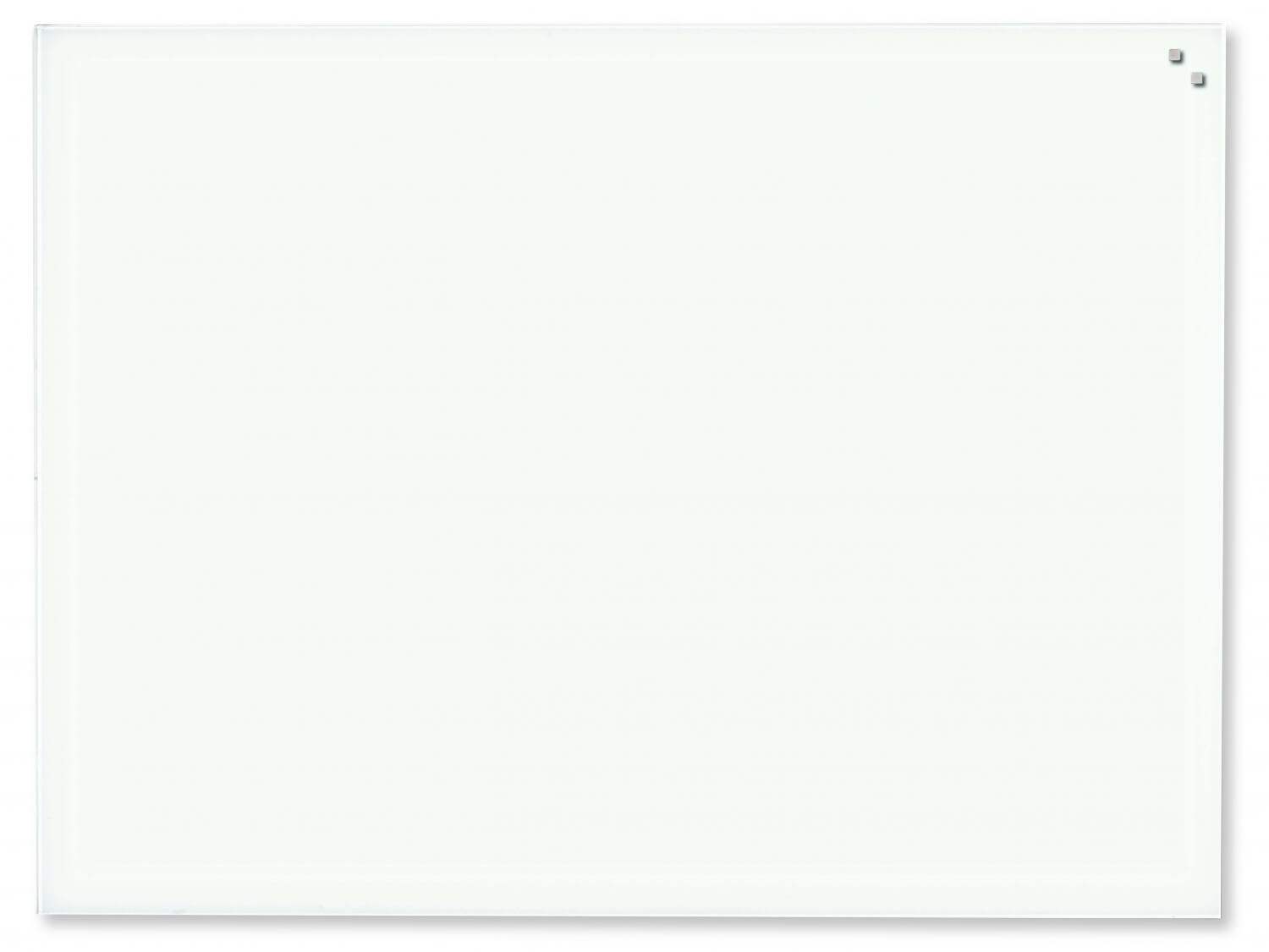 60 x 80 cm. Hvid Magnetisk Glastavle