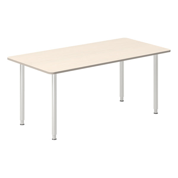 Skrivebord DNA, Birk 1600x800 mm I-ben/Alugrå