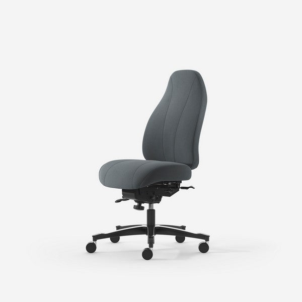 Kontorstol Malmstolen Classic 4000 Høj ryg, Grå