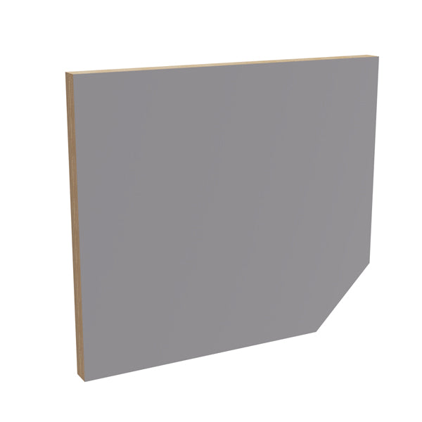 Garderobeindretning Eira Light, låge naturfarvet krydsfinér, mørk grå laminat, rumbredde 250 mm